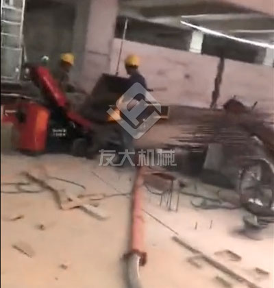 室內(nèi)用二次構(gòu)造柱專(zhuān)用泵施工現(xiàn)場(chǎng)